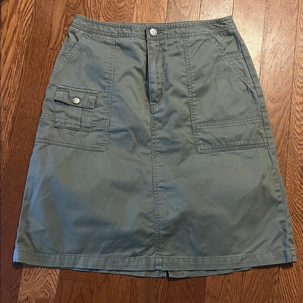 Cherokee A-Line Knee-Length Cargo Skirt Size 8